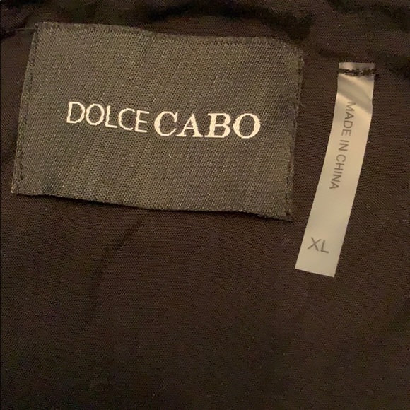 Dolce Cabo Blue Plaid Jacket with Black Collar